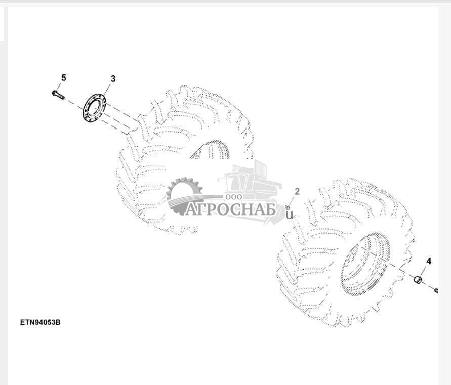 Болты ведущего колеса с фланцем 